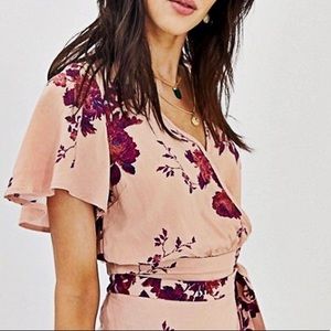 Floral Wrap Top